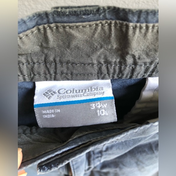 Columbia Sportswear Men’s 34W 10L Dusty Blue Shorts - Picture 2 of 4